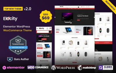 Elocity - Tema de WooCommerce para electrónica