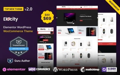 Elocity - Tema eletrônico do WooCommerce