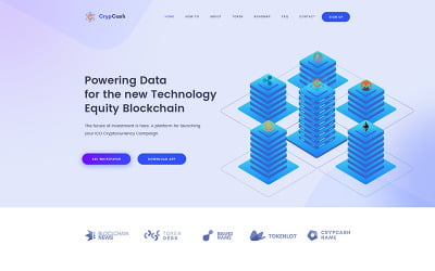 Crypcash - ICO，比特币和加密货币WordPress主题