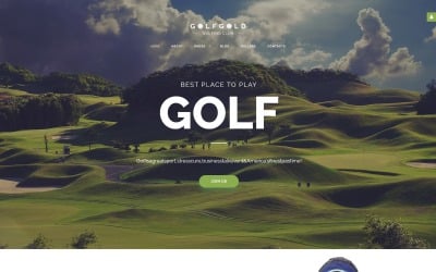 GolfGold - креативный шаблон Joomla для гольфа