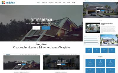 努尔贾汗-建筑 &amp;amp; 内部Joomla 5模板