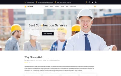 Construct | Construction PSD Template