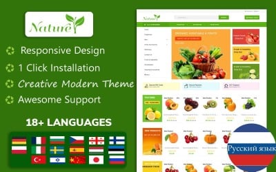 Nature - Organic, Grocery &amp;amp; Farm Food OpenCart Template