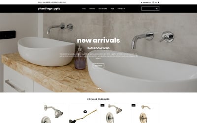 Шаблон электронной коммерции MotoCMS для сантехники