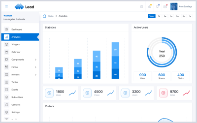 Cliente potencial: plantilla de panel de administración de Bootstrap 5