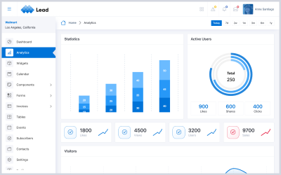 Lead — szablon panelu administracyjnego Bootstrap 5