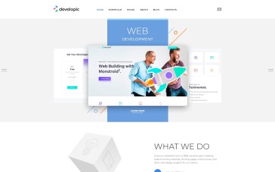 developmentic - Plantilla Joomla limpia de Web Development Studio