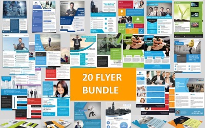 Zakelijke flyerbundel. 20 zakelijke flyers