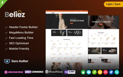 Beliez – Klenotnictví a módní obchod Téma WooCommerce