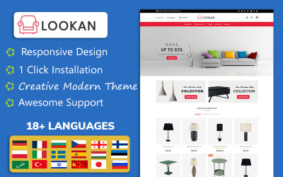 Lookan - Modèle OpenCart 4 pour meubles
