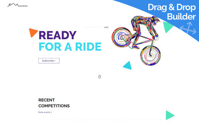 Montaina - Велосипедний портал Moto CMS 3 Шаблон