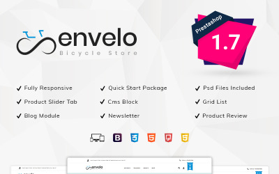 Tema PrestaShop di Envelo Bicycle Store