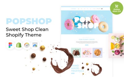 Pop商店 - Sweet Shop 清洁 Shopify Theme