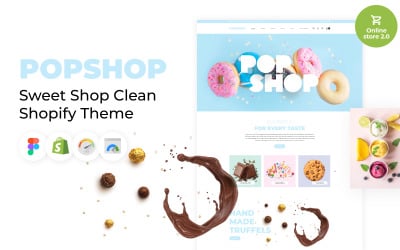 Pop商店 - Sweet Shop 清洁 Shopify 的me