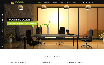 Design Hub - Plantilla PSD de diseño de interiores