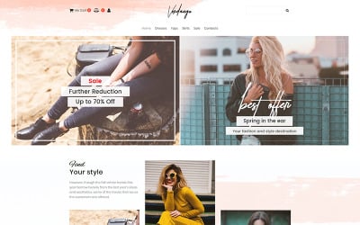 Verdango - шаблон модного магазину MotoCMS для електронної комерції