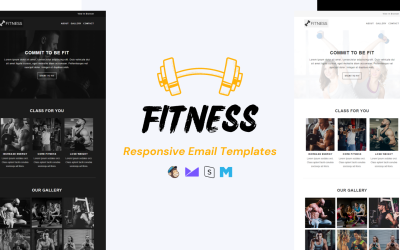 Fitness - Plantilla de boletín informativo adaptable