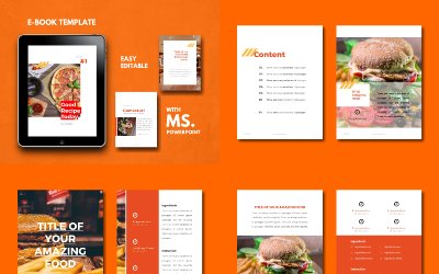 Recipe eBook Design Presentation PowerPoint template