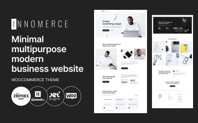 Innomerce - Thème d&amp;#39;élément WordPress minimal polyvalent pour les entreprises