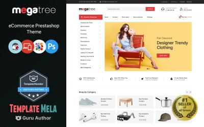 Megatree - Çok Amaçlı Mega Mağaza PrestaShop Teması