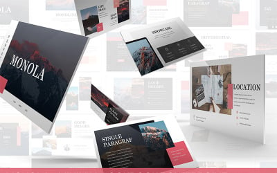 Monola - Minimal Lookbook PowerPoint template