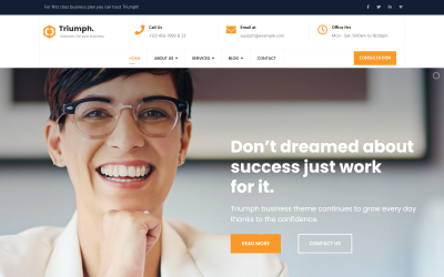 Triumph - Consulting and 箴fessional Joomla 5 Template
