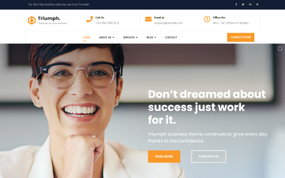 Triumph - Consulting and Professional Joomla 5 Template