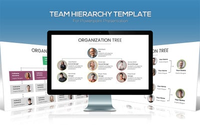 Team Hierarchy 演示文稿 template