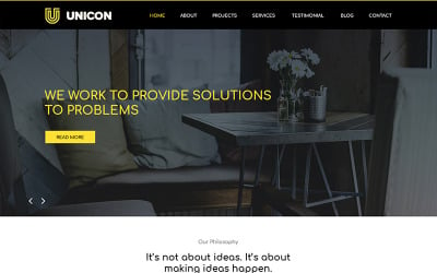 Unicon -室内设计机构PSD模板