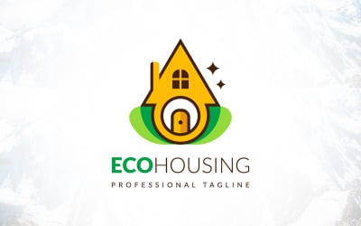 Creative Eco Resort Housing Landscape Gardening Logo Design