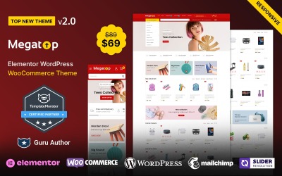 Megatop - Mega Shop e tema WooCommerce multiuso