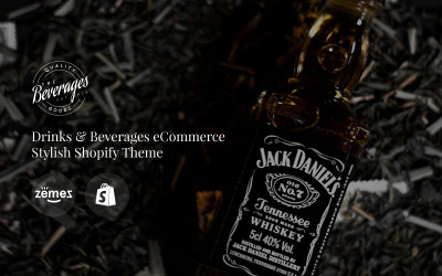 Beverages - Drinks &amp;amp; Beverages eCommerce Stylish Shopify Theme