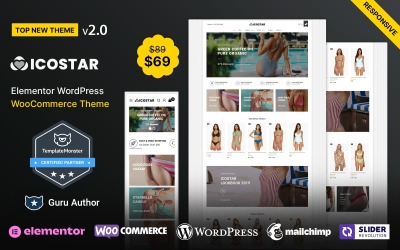 Icostar - Dessous und Badebekleidung WooCommerce Theme