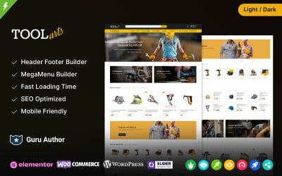 ToolArts - Power Tools and Equipments Elementor WooCommerce Theme