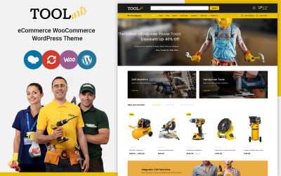 ToolArts - Elementor WooCommerce主题，用于工具和电气设备