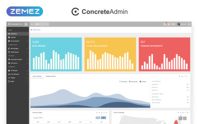 ConcreteAdmin - Clean Dashboard Admin Template