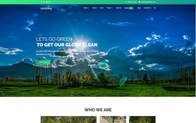 Recycling - Non-profit/milieu Joomla 4 en Joomla 5 sjabloon