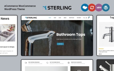 Sterling是WooCommerce浴室配件的主题。