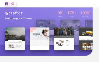 Crafter – багатоцільовий сучасний шаблон веб-сайту Bootstrap 5