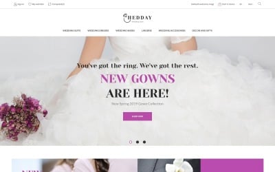 Hedday- Wedding 响应 Template PrestaShop Theme