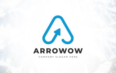 Creative Brand Letter A Arrow Logo Design