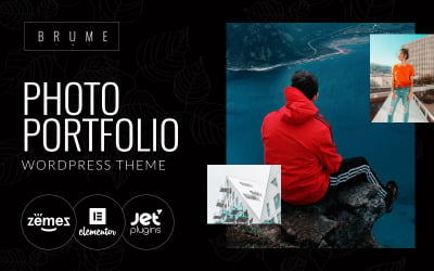 Brume - Portfolio de photos avec le thème WordPress Elementor Builder