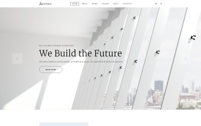 Architeca - Архітектурне агентство Багатосторінковий стильний шаблон Joomla
