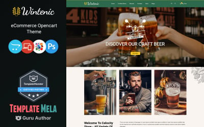 Wintenic - Wine and Drink Shop Open车 Template