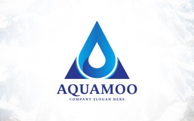 Letter A Water Drop Logo Design