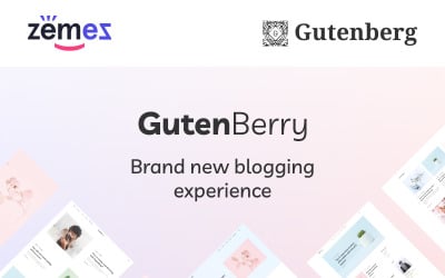 Gutenberry - Gutenberg-based清洁博客WordPress主题