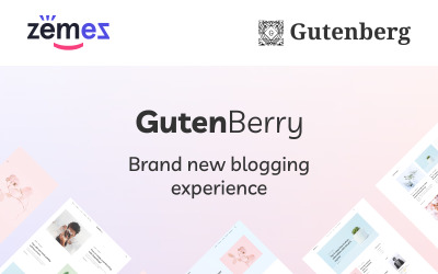 Gutenberry - Gutenberg-basiertes sauberes Blog-WordPress-Theme