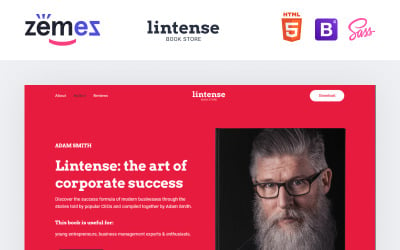 Lintense Book Store - 页面模板de destination HTML Writer