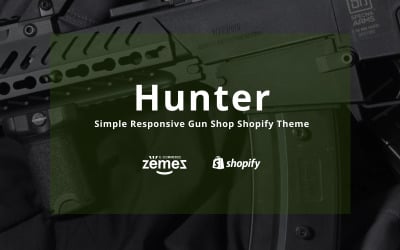 Hunter - простая отзывчивая тема Shopify для магазина оружия