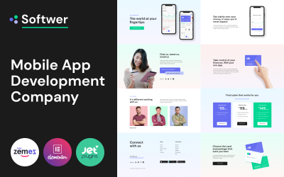 Softwer - Mobile App Development Company Website-Vorlage WordPress-Theme